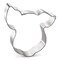 Pig Face Cookie Cutter 4.25 in, CookieCutter.com, Tin Plated Steel, Handmade in the USA